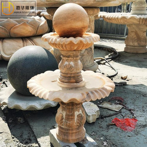 Fontaine en pierre Jiahua, style européen, boule rotative, décoration aquatique, sculpture de jardin extérieure - Product Image 4