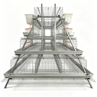 Système de cages automatiques de type A pour poulets pondeurs, équipement d'élevage avicole galvanisé pour 5000 oiseaux