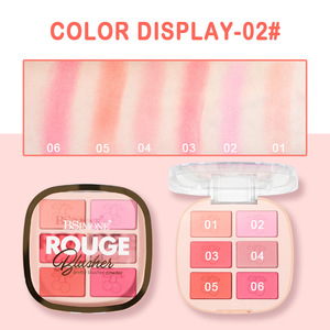 Cosmétiques Gel non volant Blush et Enlumineur multicolore, <span class=keywords><strong>Palette</strong></span> de fards à joues et fards à paupières, pour un effet 3D éclatant et un contouring, couleurs européennes et américaines - Product Image 1