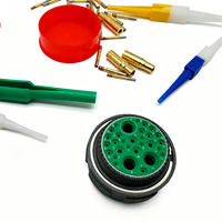 Connecteur circulaire droit en alliage d'aluminium D38999/26WJ20SN avec 14 contacts et 3 conducteurs pour applications électroniques