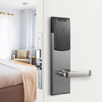 Cerradura de Puerta Inteligente de Acero Inoxidable, Diseño Clásico Automático, Segura, de Amplio Uso, Delgada, con Tarjeta de Entrada