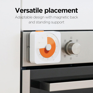 60 Minute Square Plastic Pomodoro <b>Timer</b> with Light Magnetic Productivity Mechanical <b>Kitchen</b> <b>Timer</b> Visual Study <b>Timer</b> for Kids - Product Image 1