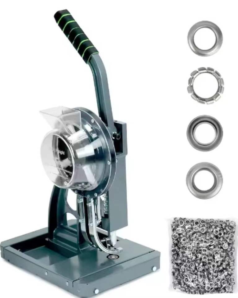 Optional Semi-Automatic Grommet Punching Eyelet 6mm 8mm 12mm Sizes for ...