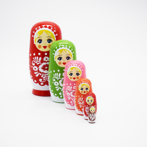 Regali di nozze regali promozionali matrioska bambola bambole di nidificazione in legno fatte a mano - Product Image 1