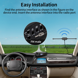 FM đài phát thanh gấp lưỡng cực Ăng ten 75 Ohm RF <span class=keywords><strong>f</strong></span>-loại 3m RG174 cáp cho 1000W FM Transmitter FM Đài phát thanh ăng ten 75 Ohm - Product Image 4