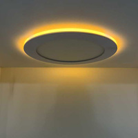 Lampe de panneau encastrée ronde ETL de 4 pouces, 6 pouces, 5CCT, à intensité variable, 9W+3W, 12W+3W, petite veilleuse, lampe de panneau LED