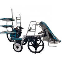Transplanteur de riz double Wubota, transplanteur à grande vitesse, type à roues, transplanteur de riz à 6 rangs en Colombie
