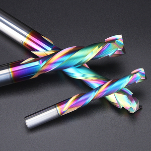 Huhao DLC kaplı sıkıştırma <span class=keywords><strong>Bit</strong></span> yukarı aşağı End Mill Fresa Endmills Cut için sert ahşap kompozit ahşap yönlendirici <span class=keywords><strong>Bit</strong></span> freze kesicisi - Product Image 6