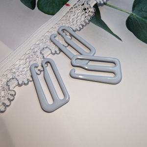 Anillos de Sujetador de Metal Recubiertos de Nailon de Alta Calidad, 8 Deslizadores, 9 Formas, Cómodos, Transpirables, Aleación Personalizada, Lavables - Product Image 4