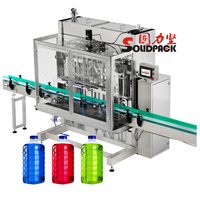Ligne de production de machine de remplissage et de bouchage de petites bouteilles professionnelle entièrement automatique Solidpack pour savon liquide détergent à lessive