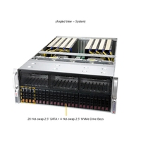 Système Supermicro GPU A + Server AS -4125GS-TNRT DP AMD 4U avec jusqu'à 8 GPU PCIe à connexion directe Serveur en rack