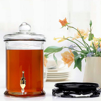 Bouteille en verre d'acacia et de Carboy, pot de 6.5 gallons, 1 gallons, 3 gallons, 5 gallons, pour la cuisine, pour le vin, en forme de baril