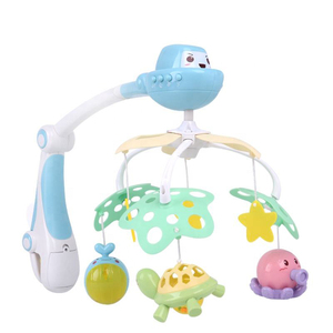 Letto Matrimoniale musicale Campana per la Vendita Elettrico Oceano Po 'Di Luce di Proiezione Giocattolo Musicale Del Bambino Morbido Giocattolo di Plastica ABS A Batteria Giocattolo - Product Image 1