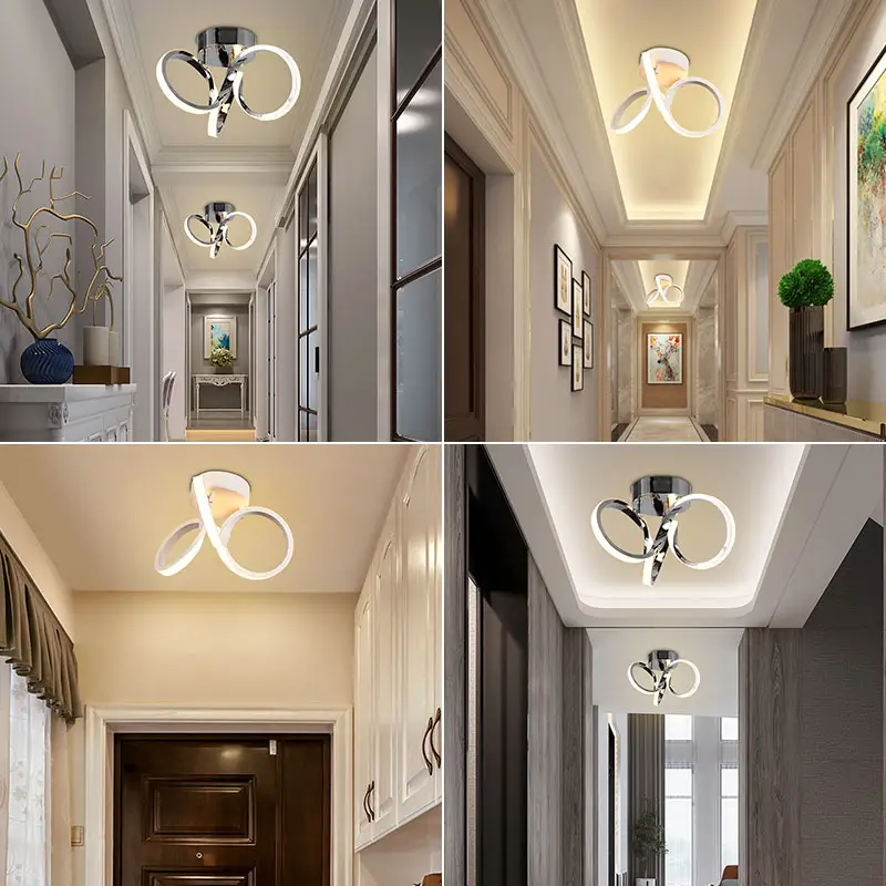 Modern minimalist indoor living room aluminum 24W dimmable LED ceiling light