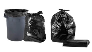 Heavy Duty Durable Plastic Garbage Bags 30 Gallons, <b>Large</b> Size, Black, Strong Trash Bags for Waste - Product Image 3