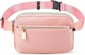 Sac banane imperméable à 3 poches zippées, sac de poitrine mini tendance pour femme, sac de sport pour la course à pied - Product Image 6