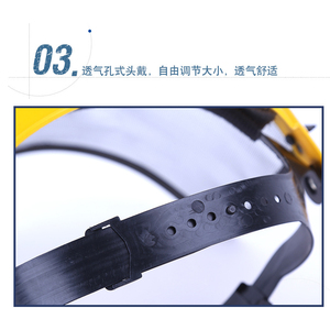 Helm Keselamatan log, helm keselamatan produksi wajah di taman, perisai wajah jala baja pelindung wajah - Product Image 5