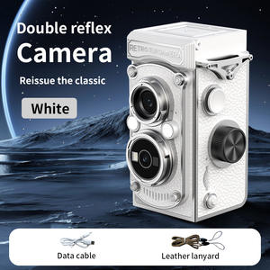 Mini caméra numérique rétro portable 1080P FHD, caméra portable à double objectif, <span class=keywords><strong>vision</strong></span> <span class=keywords><strong>nocturne</strong></span>, style reflex pour vlogging et photographie - Product Image 6