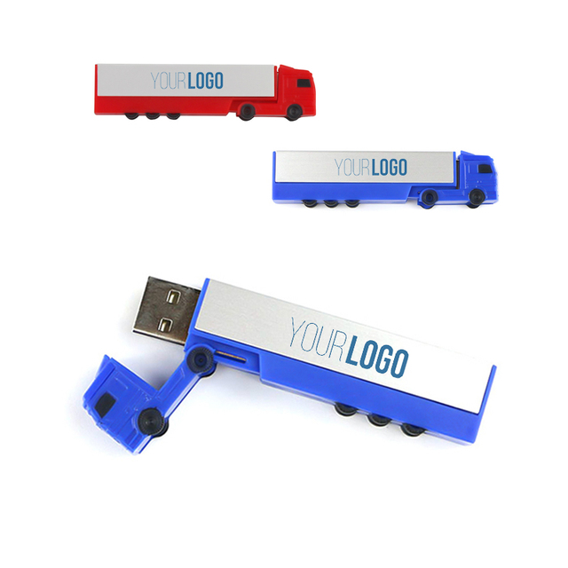 Custom Logo Truck Shape USB 3.0 Memory Stick 8GB 16GB 32GB Promotional USB Flash Drive 64GB Car Pendrive 3.0 Wholesale