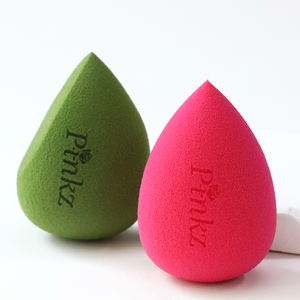 Pinkz OEM personnalisé en gros cosmétiques sans latex vert olive biseau beauté éponges pour le visage fond de teint maquillage mélangeurs outils nouveau - Product Image 2