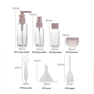 Travel Bottle Transparent Bottle Body PET <b>Spray</b> Compactempty Bottle Can Be Packaged Separately <b>Sunscreen</b> Lotion,face Cream - Product Image 2