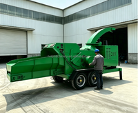 Broyeur de bois personnalisable à moteur diesel, déchiqueteur de branches d'arbres, broyeur de biomasse agricole, déchiqueteur de bois de jardin