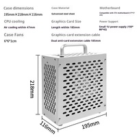 Boîtier vertical ITX pour mini-ordinateur de bureau, portable et élégant, couleur crème glacée