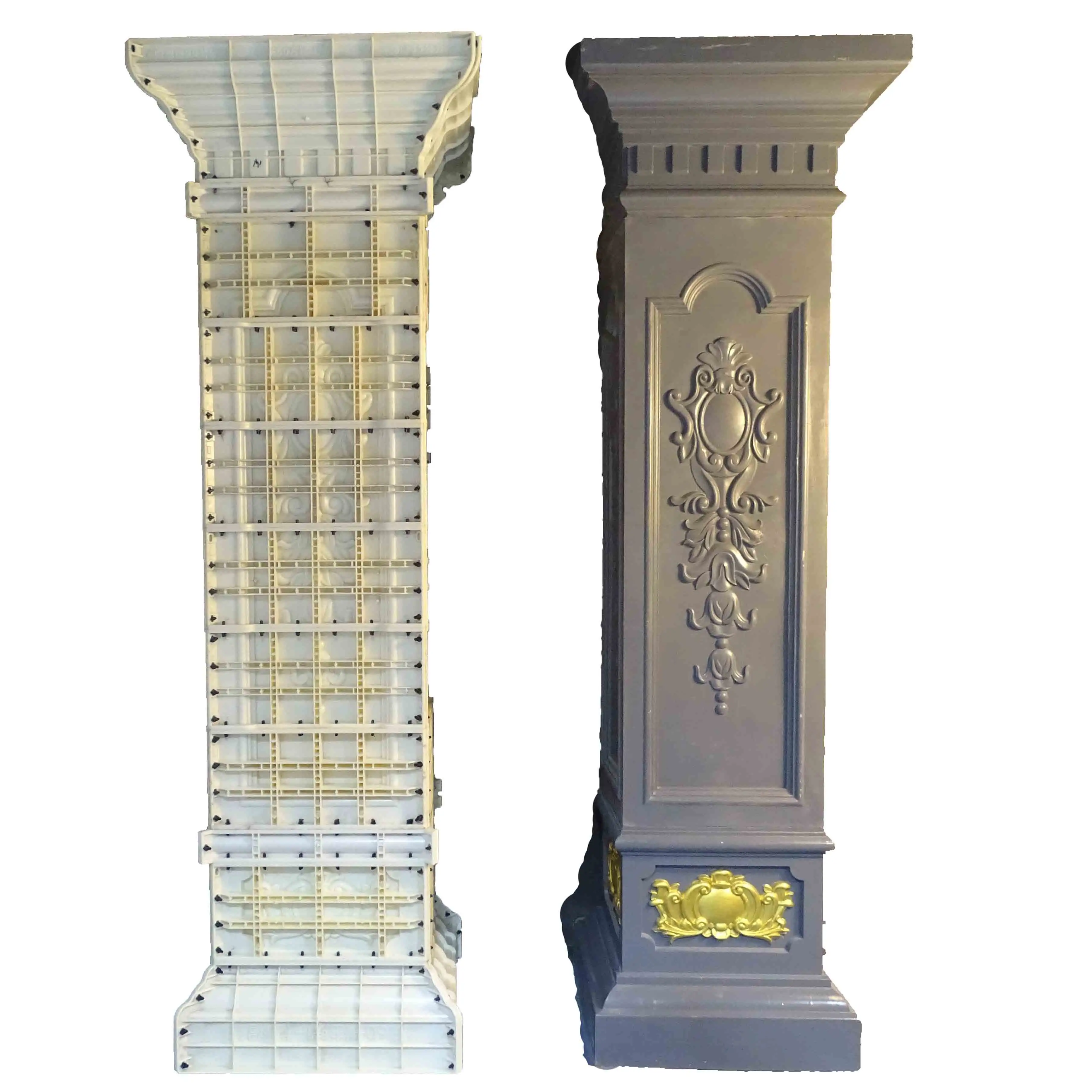 Grands moules de pilier en béton de 40 cm/15.7 ", forme carrée, pour maison
