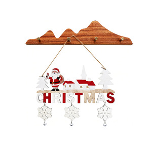 Adornos de Papá Noel Exhibición y decoración de <span class=keywords><strong>Navidad</strong></span> de madera Forma de Papá Noel - Product Image 5