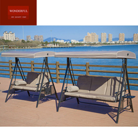 Hamac balançoire de loisirs en métal avec toit, mobilier d'extérieur, nouvel arrivage