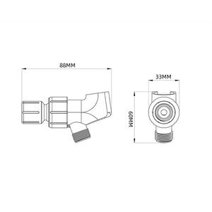 Soporte para Ducha de Mano en Forma de L, Ajustable, de Cobre, para Montar en la Pared, con Acabado Electrochapado, Diseño Contemporáneo - Product Image 3