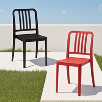 Foshan Fabrication PP Chaise En Plastique Empilable Hotsale Durable En Plein Air Commercial Hôtel Café Restaurant Chaise