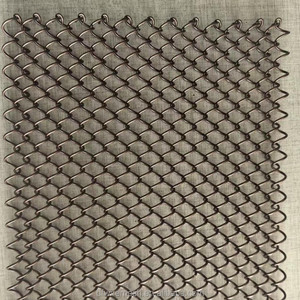 Rideau en maille métallique finition cuivre, <span class=keywords><strong>fil</strong></span> tissé pour la décoration intérieure, draperie métallique décorative antique pour bar - Product Image 1
