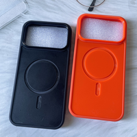 Coque antichoc vierge 2-en-1 Orange Armor Groove DIY pour iPhone 17 Pro Max et autres modèles de téléphones portables