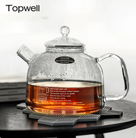 NOUVELLE THÉIERE EN VERRE MODERNE POUR LA MAISON, CAPACITÉ 1000ML-1800ML, EN PROMOTION