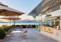 Chaises pliantes d'extérieur en plastique à prix abordable, mobilier de jardin empilable en plastique PP imitation rotin