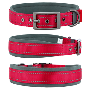 Collar de Perro Personalizado, Táctico, de Nailon con Patrón Sólido, Impermeable, Moderno y Lujoso <span class=keywords><strong>para</strong></span> Paseos al Aire Libre, con Logotipo Bordado y Cintas Simples - Product Image 1