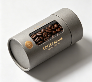 บรรจุภัณฑ์กาแฟแบบย่อยสลายได้ทางชีวภาพเกรดอาหาร OEM สำหรับเมล็ดกาแฟ บรรจุในหลอดกระดาษพร้อมหน้าต่างมองเห็นได้ บรรจุภัณฑ์กล่องกระดาษหรูหราเป็นมิตรกับสิ่งแวดล้อม - Product Image 4