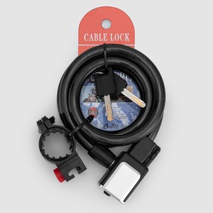 Yueli Cable Lock Key Lock 120cm Black Bike Security Cable With Keys For Mountain Electric Bicycle <b>Cycling</b> Equipment - Product Image 1