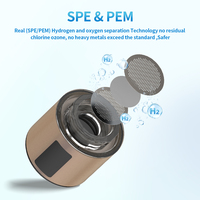 Bouteille d'eau produisant de l'hydrogène en 5/10 minutes, générateur d'eau hydrogénée portable, bouteille d'eau hydrogénée 4500ppb avec inhalateur