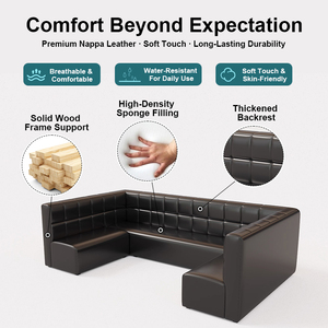 Ensemble de meubles de bar à cigares J2S, luxe commercial, moderne, durable, en velours capitonné, noir et or, acier inoxydable, tabouret haut pour hôtel, club - Product Image 4