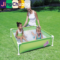Piscine gonflable familiale surdimensionnée Jingchuang56217 avec support, pour enfants, bassin de pêche épaissi