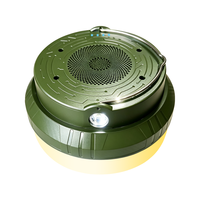 Speaker Bluetooth Pintar Portabel untuk Luar Ruangan dengan Lampu LED Strip Retractable IP67, Tahan Air IPX4, 7 Mode Lampu untuk Pesta Berkemah