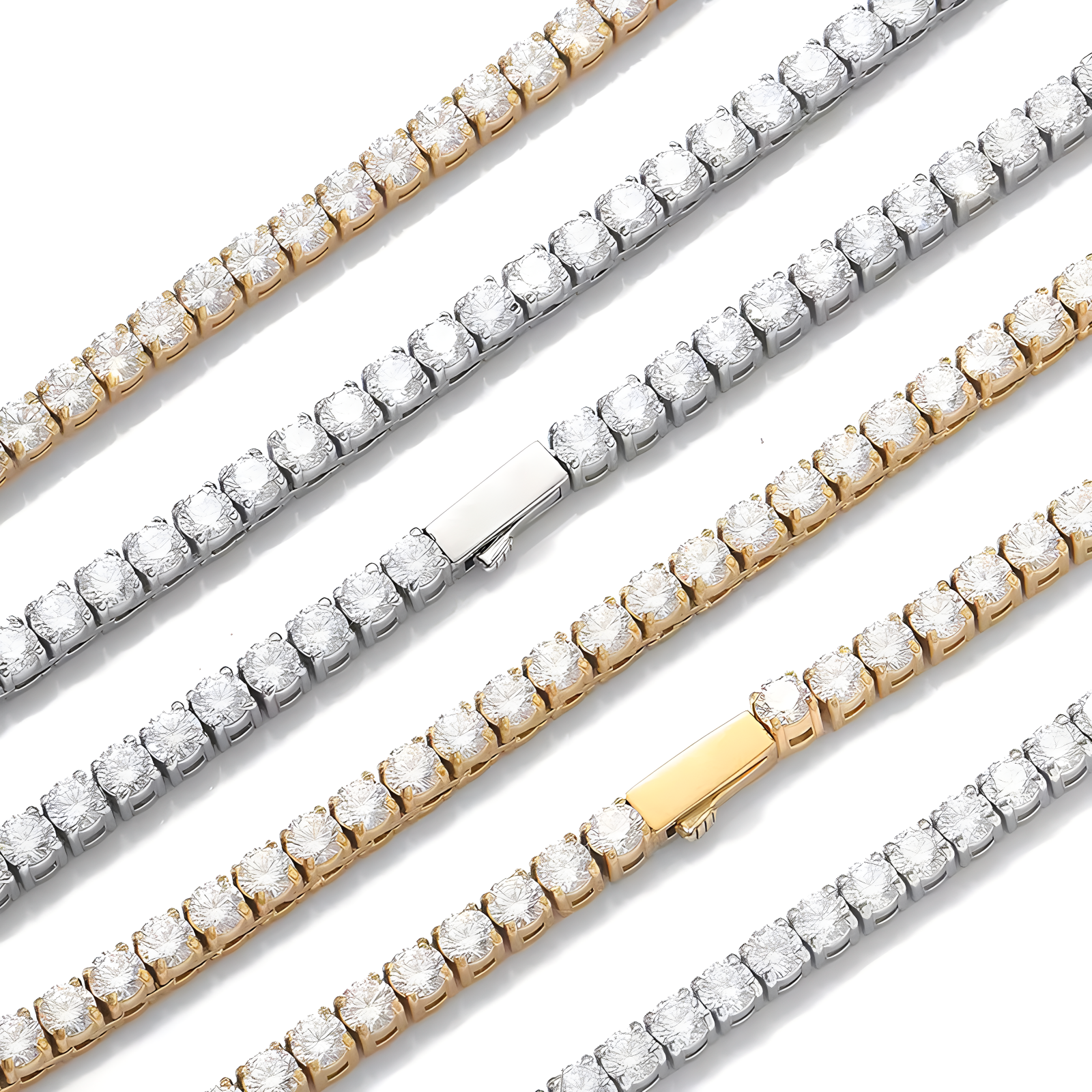 316l stainless steel tennis bracelet