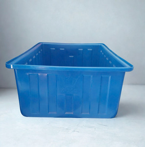 Réservoir en plastique rectangulaire sans soudure, moulé par rotation, construction monobloc, conteneur industriel en PP pour le mélange de produits chimiques, exportation mondiale - Product Image 1