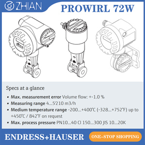 เครื่องวัดอัตราการไหลแบบหนีบยี่ห้อ Endress+Hauser รุ่น E+H Prowirl 72W ของแท้ใหม่ ขนาด DN15-DN150 สำหรับวัดการไหลของก๊าซ - Product Image 3