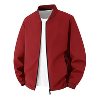 Blouson Bomber Homme Entièrement Zippé Léger Printemps Automne Décontracté Vêtement d'extérieur Homme Logo Personnalisé Commande de Groupe Vente en Gros