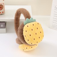 Groothandel Schattige Fruit Oorwarmers Zachte Pluche Oorwarmers 3D Fruit Designs Meerdere Stijlen Pluizige Oorbeschermers Kinderen Volwassenen Wintermode