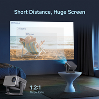 Projecteur intelligent Full HD 1080P L018AR avec Android 14, haut-parleurs intégrés, Wi-Fi 6, Bluetooth 5.4