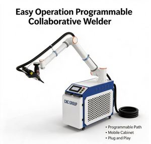 Robot de soudage laser collaboratif automatique à 6 axes, bras de cobot, soudeuse laser à fibre 3000W pour acier au carbone, aluminium, tuyaux - Product Image 1